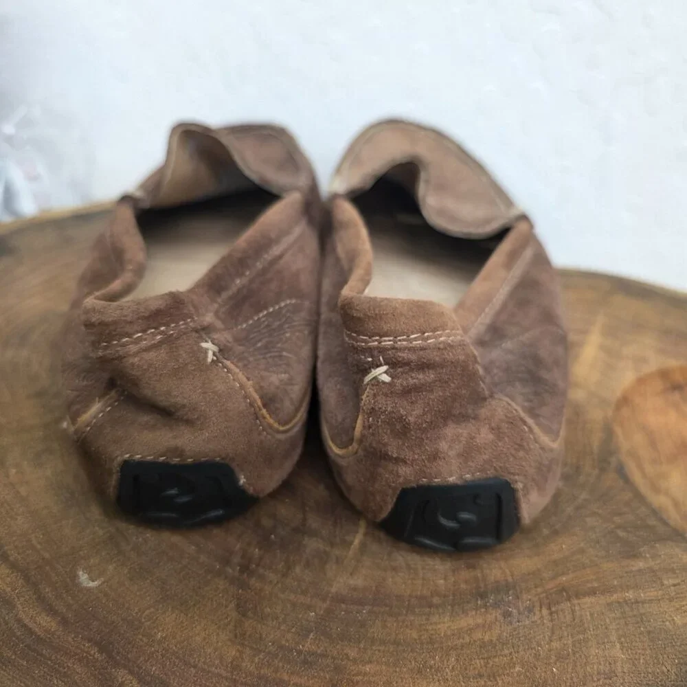 Olukai Mens 10.5 Lokahi Driving Moccasin Shoes Suede Slip On Loafer Casual